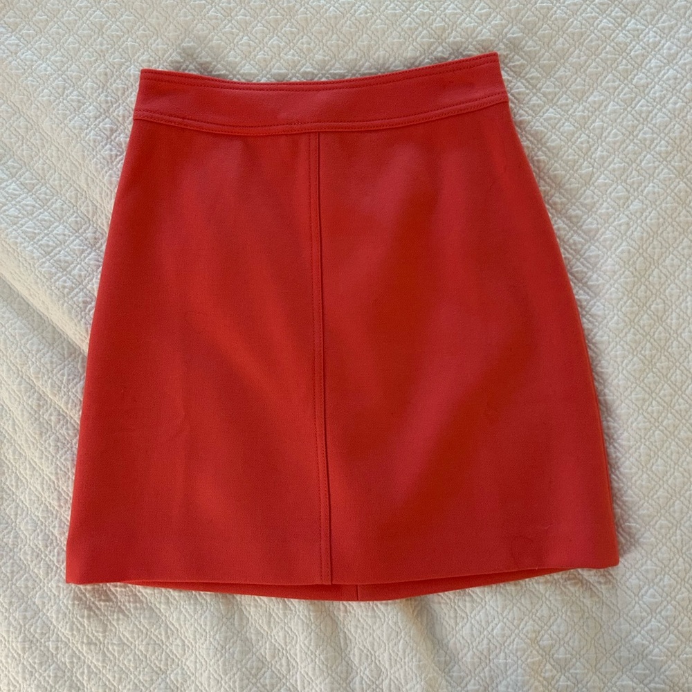 JCrew Pink Wool Pencil Skirt